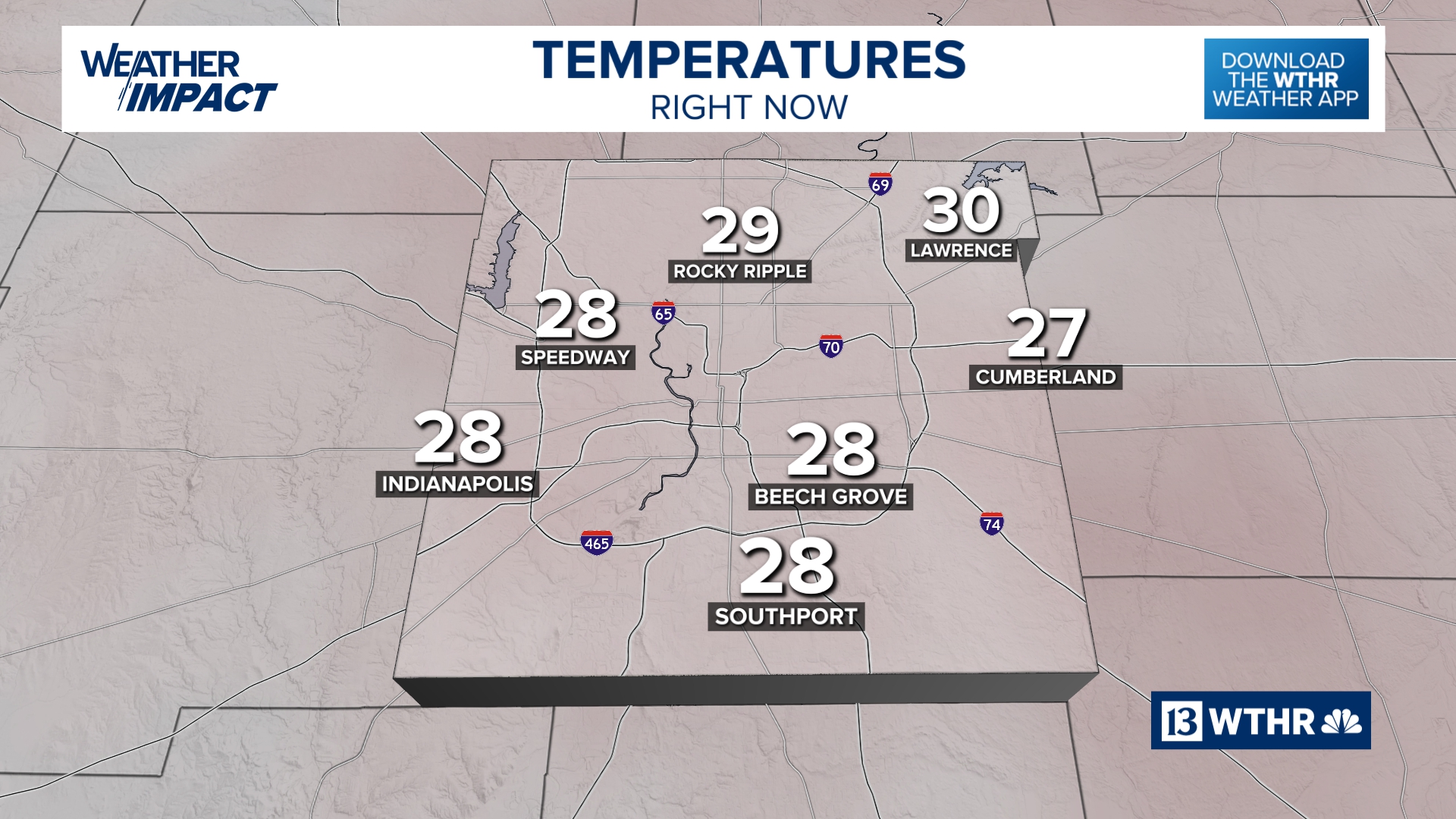 Marion County Current Conditions Weather 13 WTHR Indianapolis